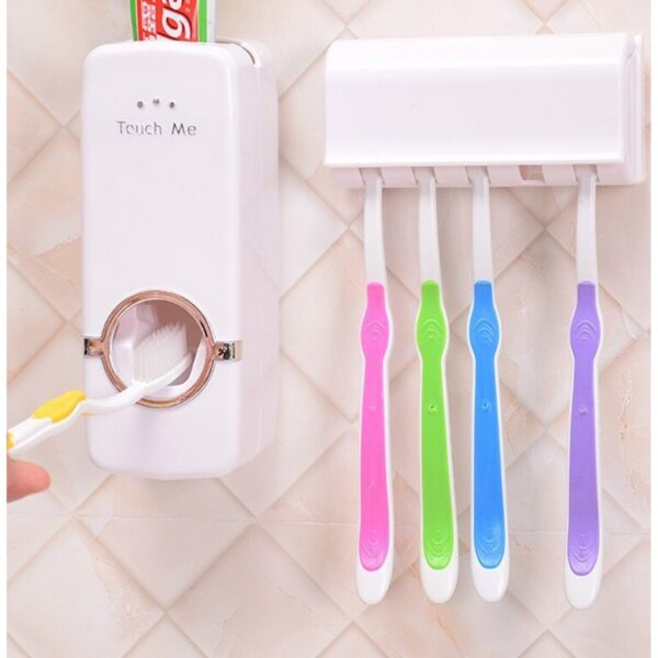 Tooth Paste Dispenser with Tooth Paste Holder