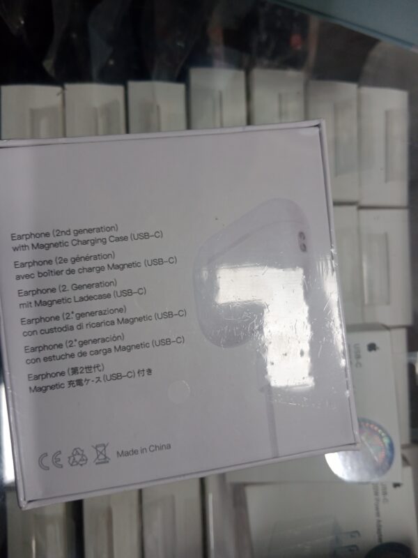 Earphone 2nd Generation Wireless Bluetooth Earbuds with Magnetic Charging Case (USB-C), Touch Control, LED Indicator, High Bass Sound, Compatible with Android & iOS