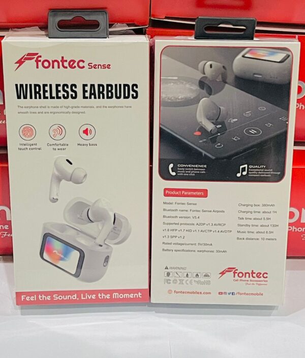 Premium Wireless Sound Experience – Fontec Sense Wireless Earbuds deliver crystal-clear audio and powerful bass, designed for music lovers, gamers, and professionals.