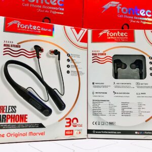 Fontec Marvel Wireless Neckband Earphones – Bluetooth 5.0 Headphones with Mic, 30Hrs Playtime, Stereo Bass, Noise Reduction Headset for Music & Calls