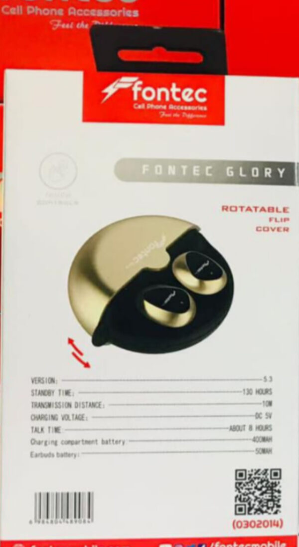 Fontec Glory Earbuds Wireless | Bluetooth Airbuds Pro with Smart Touch Control, HD Stereo Sound, Long Battery Life | Fontec Earbuds / Airbuds for Gaming, Music & Calls – Stylish & Comfortable Fit