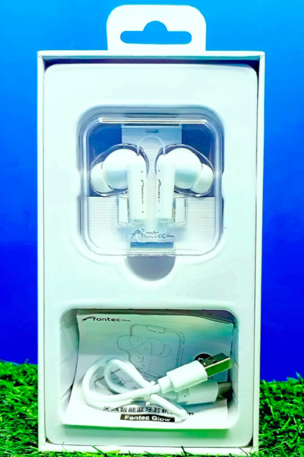 Fontec Glow True Wireless Earbuds | Bluetooth 5.3 Headphones with ENC Noise Cancellation, Gaming Mode 50ms Low Latency, Touch Control, IPX4 Waterproof | USB-C Fast Charging Case, 7H Playtime & LED Indicator