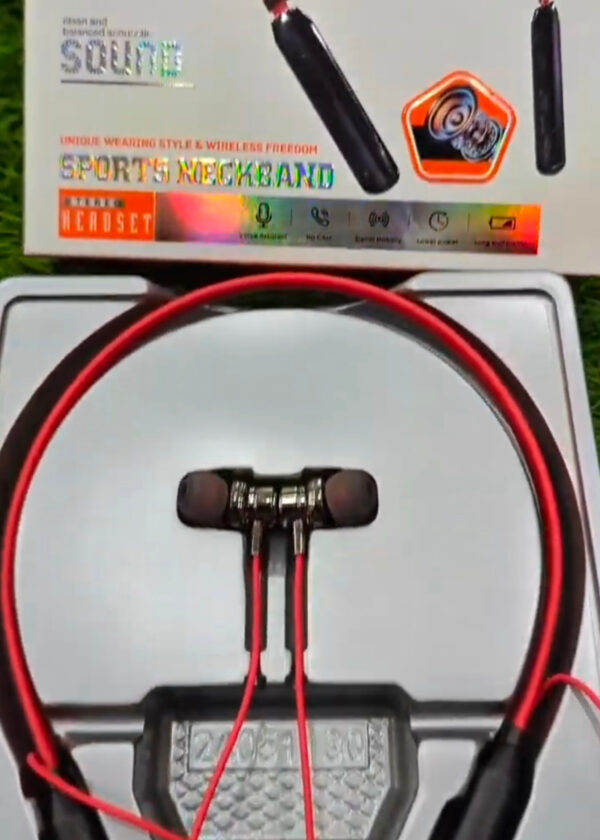 Powerlink Sono Sports Neckband | Wireless Neckband Earphones & Bluetooth Headphones | 30 Hours Playtime, Music & Calls | Powerlink Neckband Headphones with SD Card