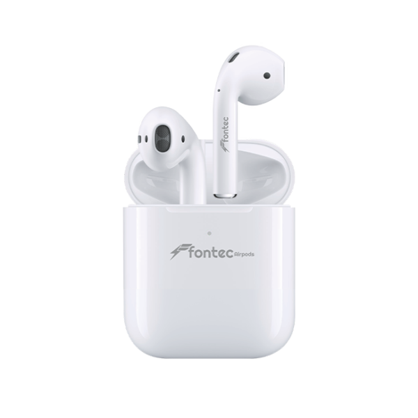 Fontec Airpods Music True Wireless Bluetooth 5.3 Earphones | Noise Cancellation | Touch Control | 30mAh Earbud + 300mAh Charging Case | High Quality TWS Headset