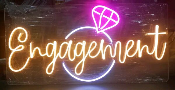 Engagement" LED Neon Light Sign Board