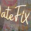 Date Fix" LED Neon Light Sign Board